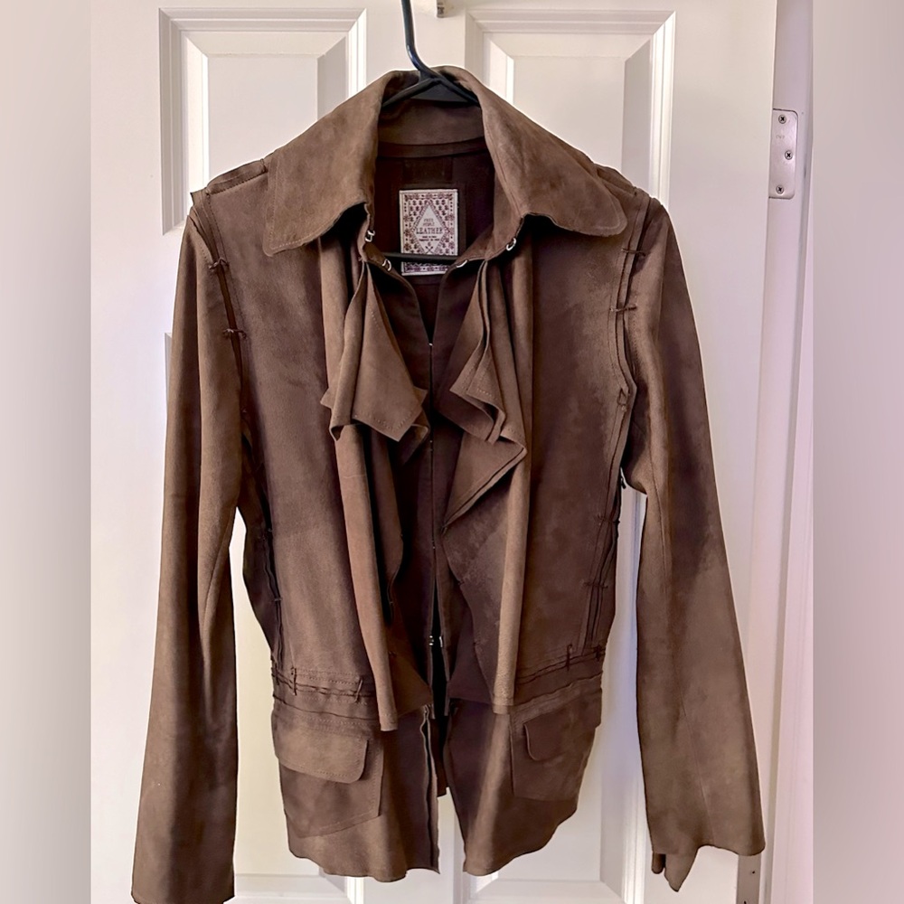 Women’s size 6  Free People goat suede jacket.